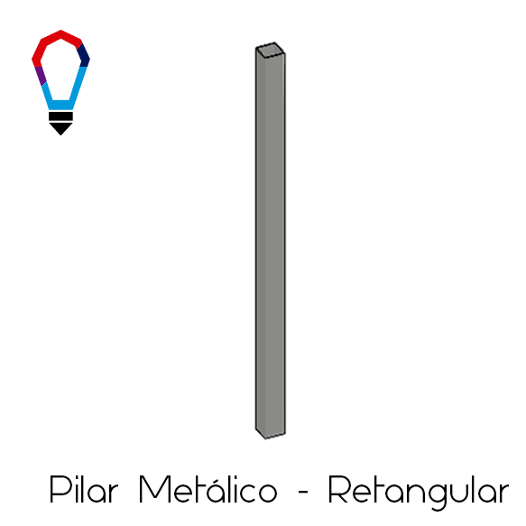 Pilar Metalico Retangular