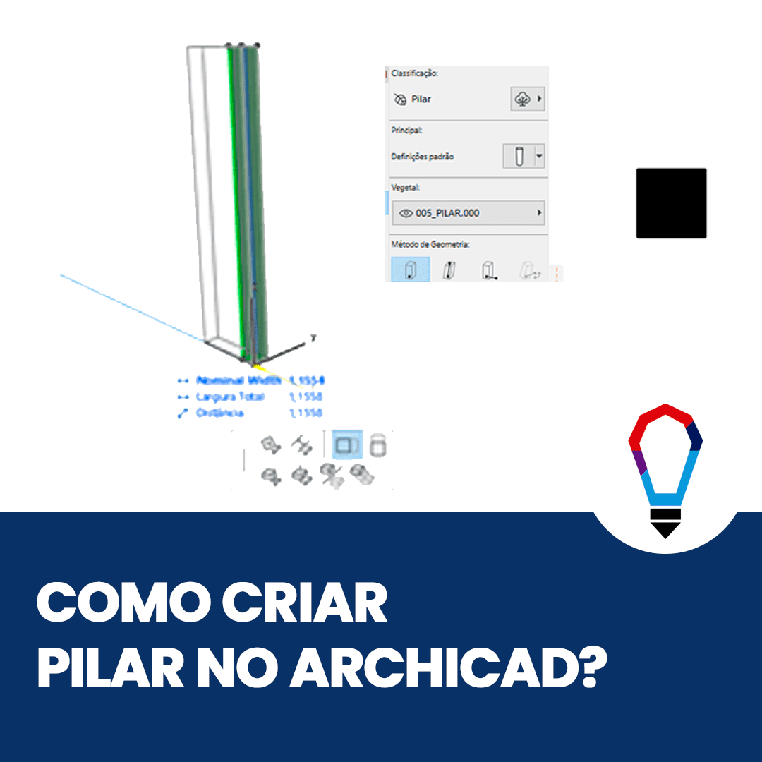 Como criar PILAR no Archicad?