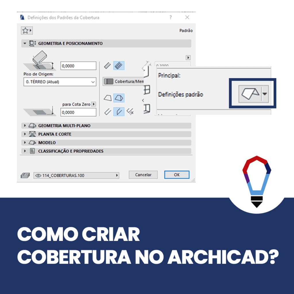 como criar cobertura no archicad