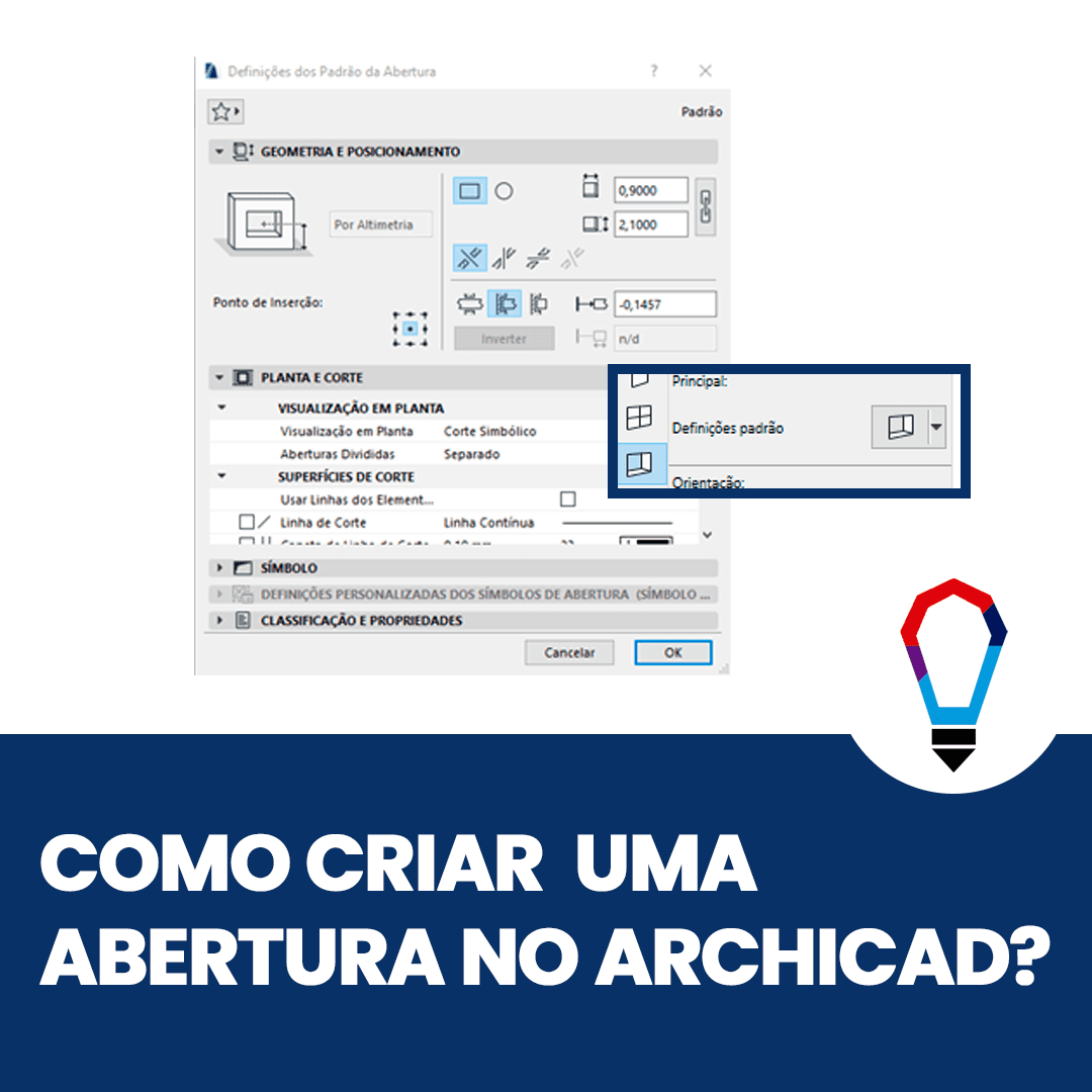 como criar uma abertura no archicad