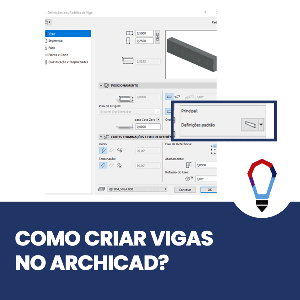 como criar vigas no archicad