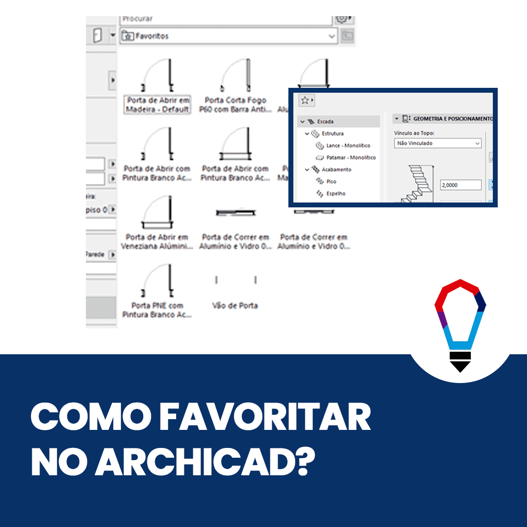 como favoritar no archicad