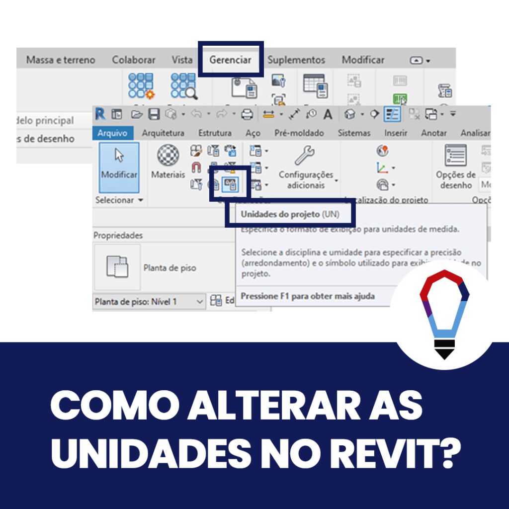como alterar as unidades no revit
