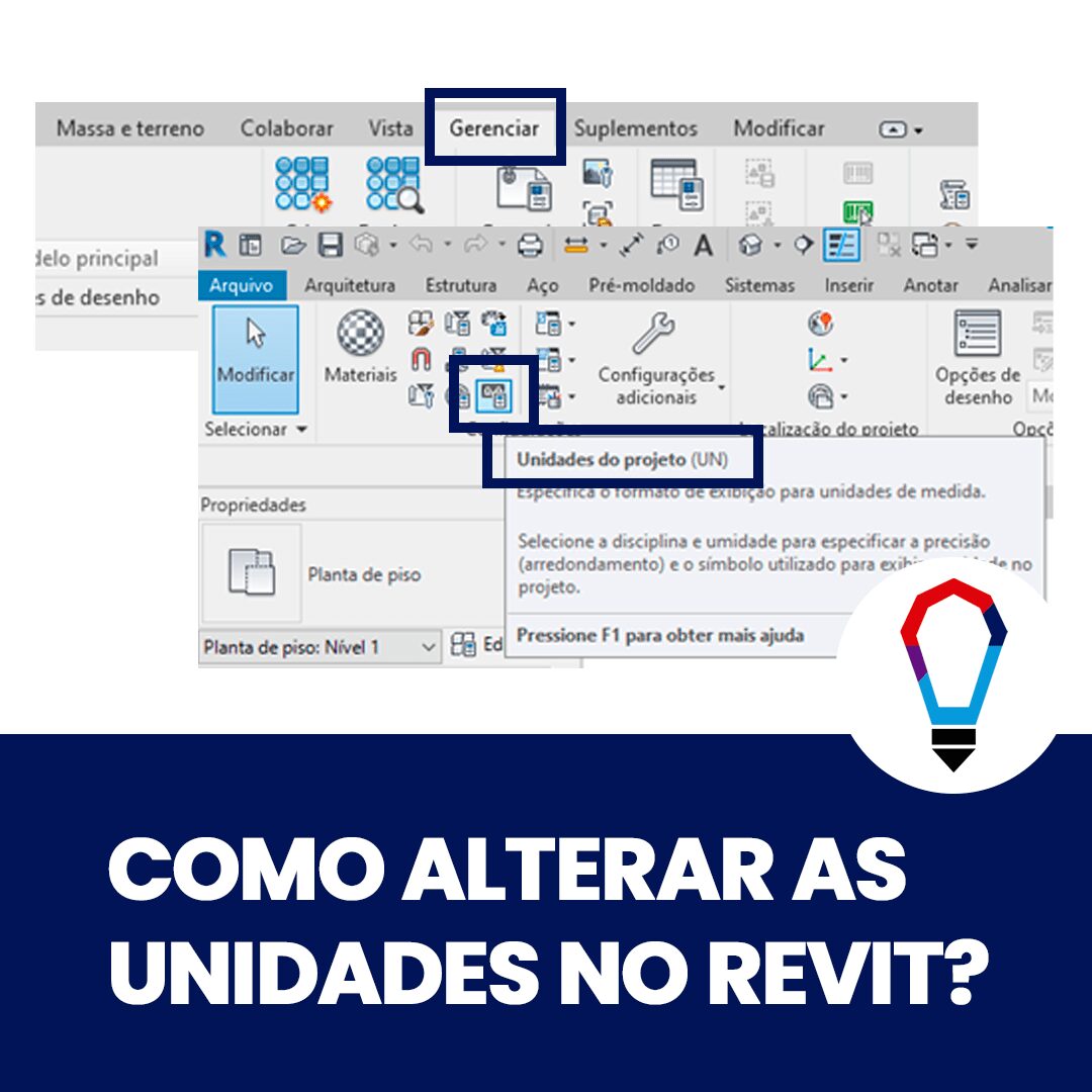 como alterar as unidades no revit