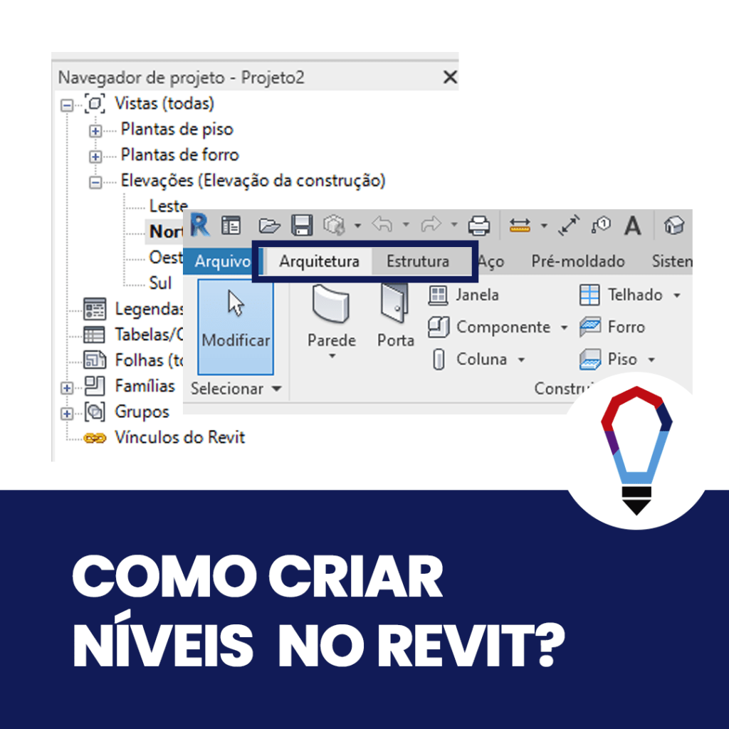 como criar niveis no revit