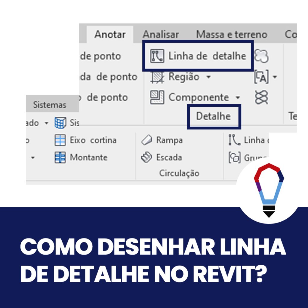 como desenhar linha de detalhe no revit