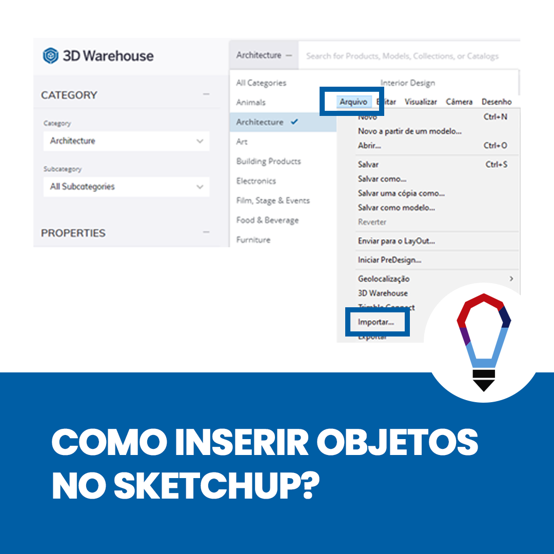 como-inserir-objeto-no-sketchup